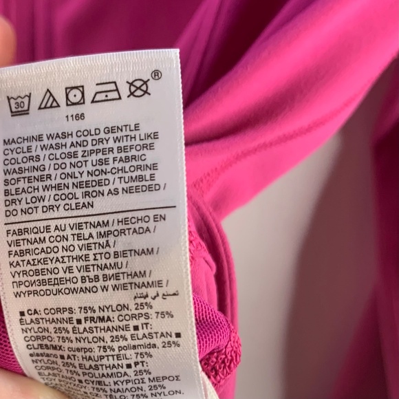 Women’s Pink Buttery soft Athleta Salutation full zip jacket sport athleisure - Picture 10 of 13